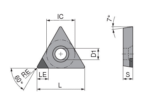 Ceratizit TCGW 090204TN-012D_A4 CTBS10U CoreLine PcBN Turning indexable Insert 71140302 (0757962)
