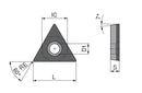 Ceratizit TCGW 110202FN_F11 CTDPD20 CoreLine - PCD Turning indexable Insert - 7118710001 (0760418)