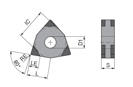 Ceratizit WNGA 080408SN-009B_M3 CTBS20C CoreLine PcBN Turning indexable Insert 71405124 (0758481)