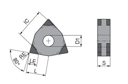 Ceratizit WNGA 080408SN-011E_M3-Q CTBH40C CoreLine 7141460100 (0760288)