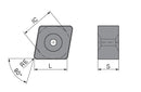 Ceratizit CNGX 120716TN-020D-C CTM3105 CNGX-C 7146020102 (0725292)