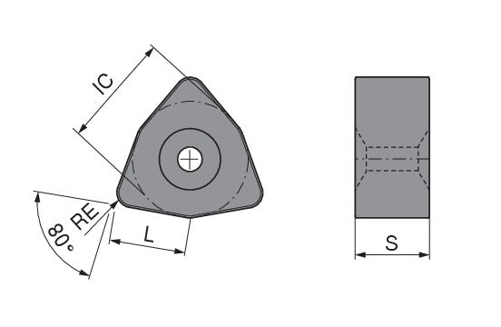 Ceratizit WNGX 080716TN-020D-C CTM3105 CERAMIC CARBIDE TURNING INSERT COATED 7146320002 (0725293)
