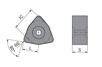 Ceratizit WNGX 080716TN-020D-C CTM3105 CERAMIC CARBIDE TURNING INSERT COATED 7146320002 (0725293)