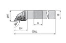 Ceratizit DDJNR 12-4B-N MaxiLock-D 93° Toolholder With Top Clamping 7850201293 (0751897)