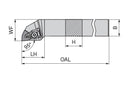 Ceratizit DWLNR 20-4DA-N MaxiLock-D 95° Toolholder With Top Clamping 7851402091 (0760048)