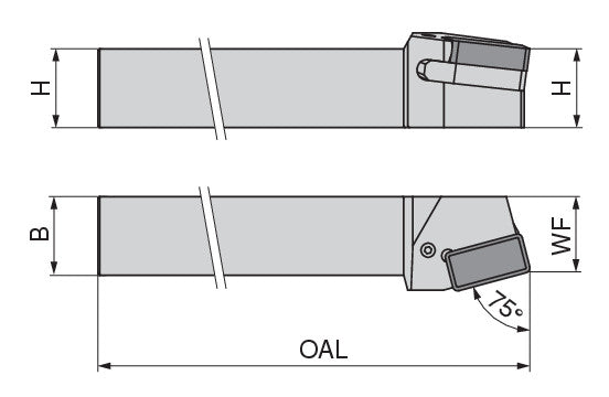 Ceratizit HDHTL 5050U.1LN50SC.75 50039800 MaxiTurn - Tools For indexable Inserts LNMR 50.. 7462625000 (0745340)
