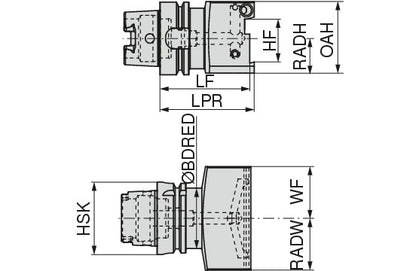 Ceratizit ISO12164-3-T63.KH.N.90.26.DC CoreLine Parting Blade Holder GX/LX/FX/SX 7458602637 (0746410)