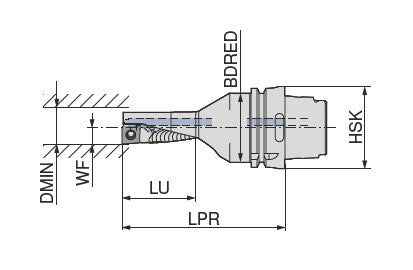 Ceratizit HSK-T63-EC-25R-2.25D 13 EcoCut 2.25xD 74590525 (0713566)