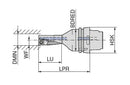 Ceratizit HSK-T63-EC-32R-2.25D 17 EcoCut 2.25xD 74590532 (0713568)