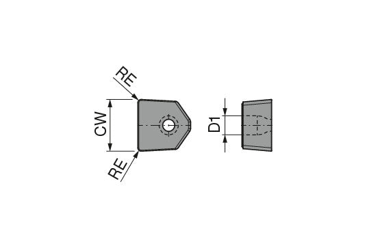 Ceratizit HX 32.20.90-R70 CTCP125-P MaxiGroove Carbide Grooving Insert Heavy 7420610701 (0743696)