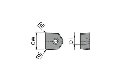Ceratizit HX 32.20.90-R70 CTCP125-P MaxiGroove Carbide Grooving Insert Heavy 7420610701 (0743696)