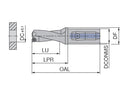 Ceratizit KUB Trigon W2910/18/36 20x50 R; KOMET - Indexable Insert Drill 1089218011 (0753371)