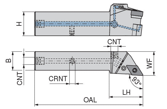 Ceratizit PDJNL 2020 X11-T DC CoreLine 93° Toolholder With Lever Clamping 7059302000 (0746428)