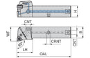 Ceratizit PWLNR 2525 X08-T DC MaxiLock-N 95° Toolholder With Lever Clamping 7059912501 (0746485)