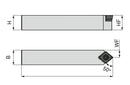 Ceratizit SCMCN 2020 K12 CoreLine - 50° - Tool Holder With Screw Clamping 7063702000 (0745940)