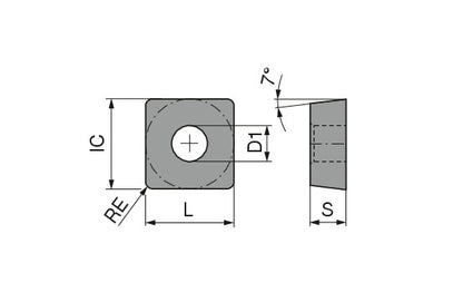 Ceratizit SCMT 250924SN-R91 CTCP125-P MaxiTurn Carbide Turning indexable Insert 7422451001 (0743713)