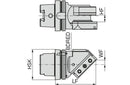 Ceratizit ISO12164-3.T100.VKA.45°.R.20/25/32.DC HSK-T Square Shank Holder With DirectCooling 7457202535 (0746499)