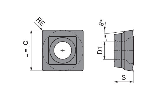 Ceratizit SOHX 090408-21 BK2730 CoreLine HM indexable Insert 6261851801 (0728948)