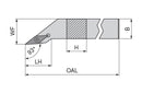 Ceratizit SVJCR 1616 H11 MaxiLock-S - 93° - Toolholder With Screw Clamping 7066301601 (0746077)