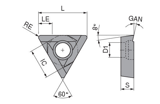 Ceratizit TOHX 090202EL-G06 BK2710 CoreLine HM indexable Insert 6260212800 (0661041)