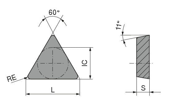 Ceratizit TPMR 160304EL CTCP135-P CoreLine Carbide Turning indexable Insert 7623271401 (0747402)