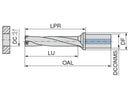 Ceratizit MD-900.5D.0937.R.08.C1250-EF MaxiDrill Indexable Insert Drill 1585523801 (0745308)