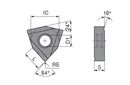 Ceratizit WNHX 08T302FL-G18 K10 CoreLine HM indexable Insert 6261451800 (0757414)