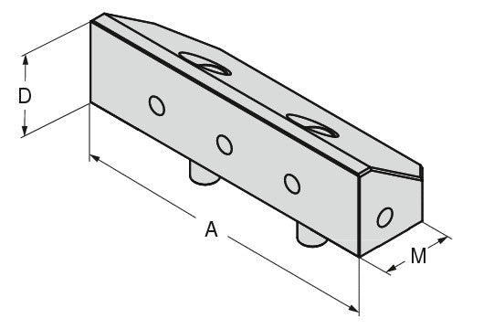 Ceratizit ESG-5.WB B.5-A.125 5-axis indexable jaw, Movable 8085730200 (0762725)
