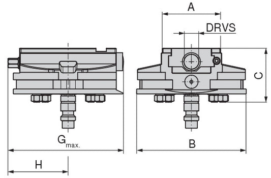 Ceratizit ESG5.80.OSB.130.IP.ITS.148 CoreLine - Sealed Single Vice Without System Jaws - 8085708900 (0762717) [SKU:8085708900]