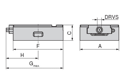 Ceratizit ESG5.125.OSB.235 CoreLine - Sealed Single Vice Without System Jaws - 8085715100 (0762719) [SKU:8085715100]