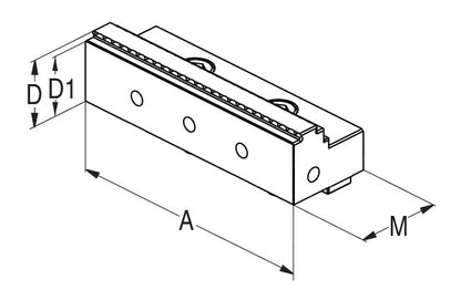 Ceratizit ESG-5.WB-G.F.125 Indexable jaw, Grip 3 mm, Fixed 8085730000 (0762723)