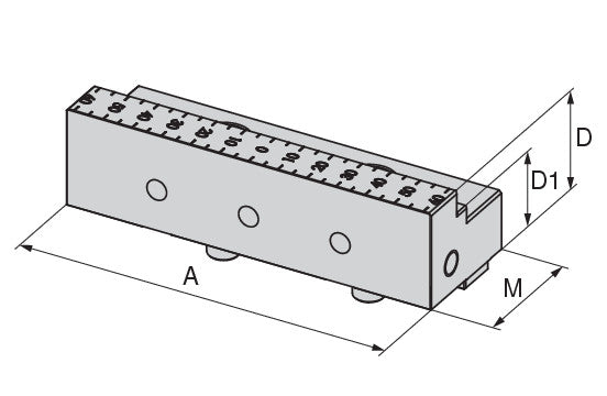 Ceratizit ESG-5.WB.GL.F.125.33.57 Indexable jaw, smooth, Fixed 8085730300 (0762726)