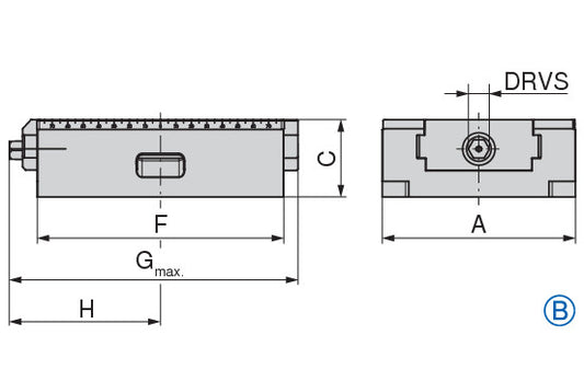 Ceratizit ZSG4.125.OSB.300 CoreLine - Sealed Centric Vice Without System Jaws - 8087815200 (0704908) [SKU:8087815200]