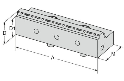 Ceratizit ZSG-4.80.WB.C-G.5MM Indexable jaw, carbide, Grip 5mm, Movable 8087833100 (0650365)