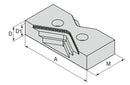 Ceratizit ZSG4.PB.G.160.50.5MM Prism jaw, Movable 8087834200 (0704892)