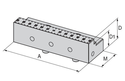 Ceratizit ZSG-4.WB.GL.125.33.57 Indexable jaw, smooth, Movable 8087834600 (0754913)