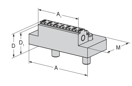 Ceratizit ZSG-4.1.125.WB.G.B.65.33.3 5-axis indexable jaw, Grip mm, Width mm, Movable 8087851900 (0754920)