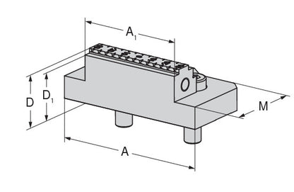Ceratizit ZSG-4.1.125.WB.G.B.65.33.3 5-axis indexable jaw, Grip mm, Width mm, Movable 8087851900 (0754920)