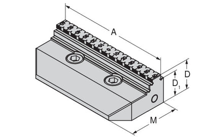 Ceratizit ZSG-4.1.125.WB.G.AL.33.5 Indexable Grip jaw, For aluminium And Plastic 8087851500 (0754916)