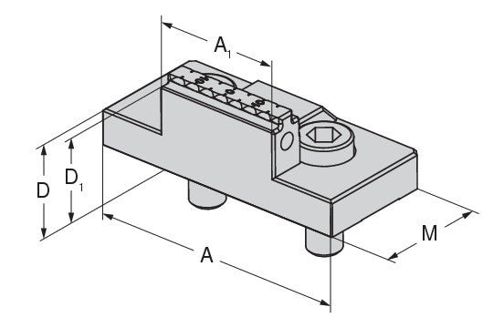 Ceratizit ZSG-4.1.80.WB.G.B.40.28.3 Indexable Grip Jaw mm, Width mm, Movable 8087881900 (0754929)