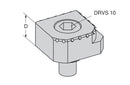 Ceratizit NCG.WB.C-G.6F 6x indexable jaw, Carbide Grip 8089035300 (0754978)