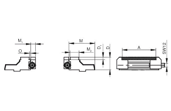 Ceratizit H5G/H5G-S.125.SB.QB.TNF 6 Face Jaw System For Mm Jaw Width 80898230 (0755191)