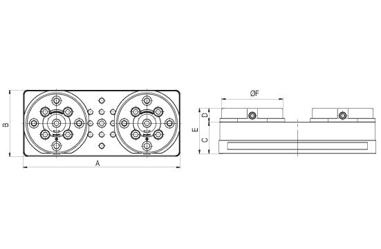Ceratizit MNG.347.147.70 - Double Console With Zero Point Clamping Module 80899435 (0755218)
