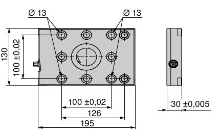 Ceratizit MNG.195.130.30 - Base plate, Rectangular 8089965000 (0755241)
