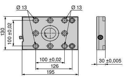 Ceratizit MNG.195.130.30 - Base plate, Rectangular 8089965000 (0755241)