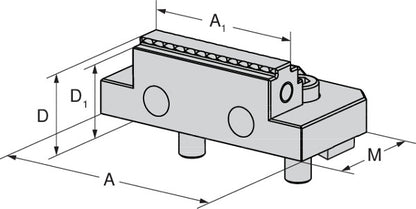 Ceratizit ESG-4.WB.G.F.125.B65 5-axis Reversible Grip jaw, Width mm, Fixed 80901305 (0755256)