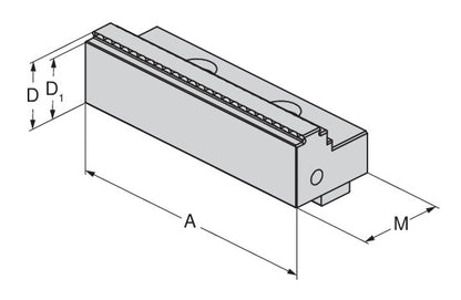 Ceratizit ESG-4.WB.G.F.160 Indexable jaw, Grip 3 mm, Fixed 80901300 (0755251)