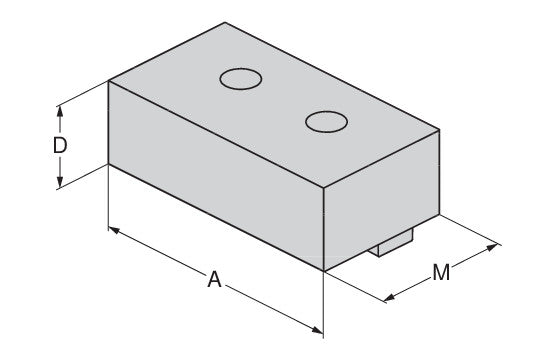 Ceratizit ESG-4.WB.AL.F.160 Alu jaw, Fixed 80901301 (0755252)