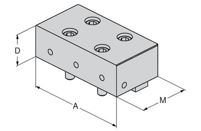 Ceratizit ESG4.BBA.F.125 Block jaw, Fixed 8090131400 (0755265)