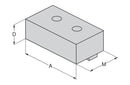 Ceratizit ESG-4.BW.F.80.28.48 Soft jaw, steel, Fixed 8090131800 (0755269)